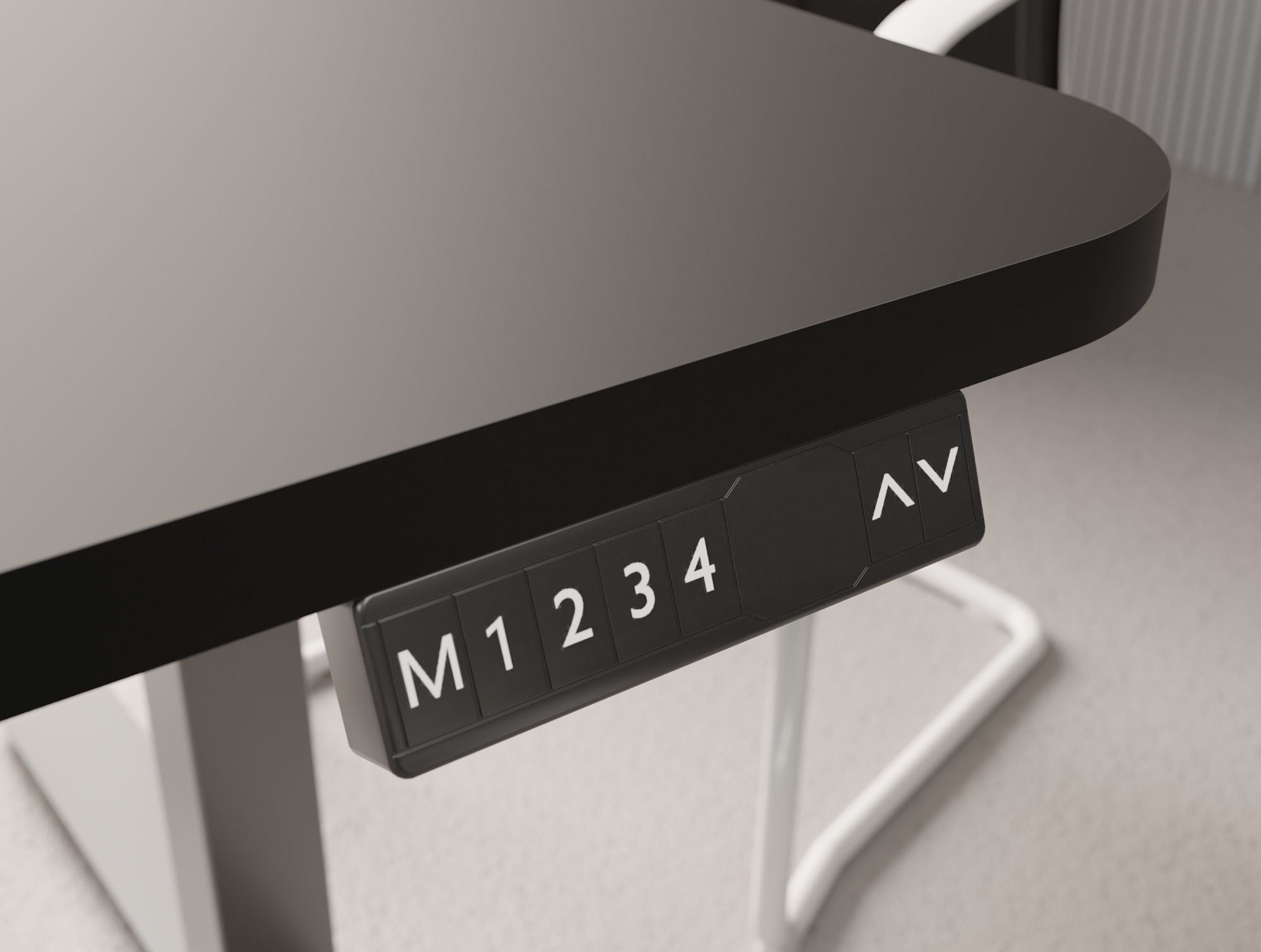 Ws.D Levo Chat Sit-Stand Meeting Room Table with Straight Edge