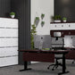 Ws.D Uno 8-Door Locker End-of-Desk with Standard Barrel Lock and Planter