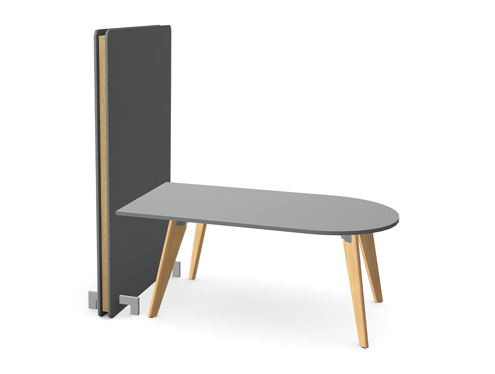 Ws.D Confer Media Wall with Alega Media Table