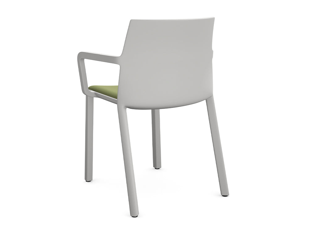Ws.D Everett Stackable Canteen Chair with Arms and Seat Pad
