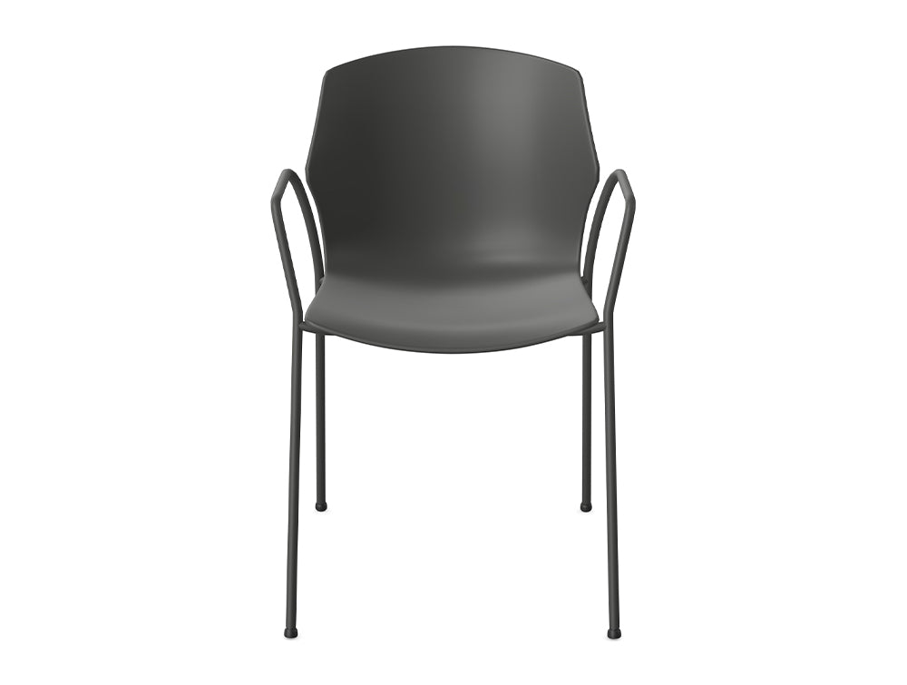 Ws.D Stark Chair with Four Legged Base and Arms