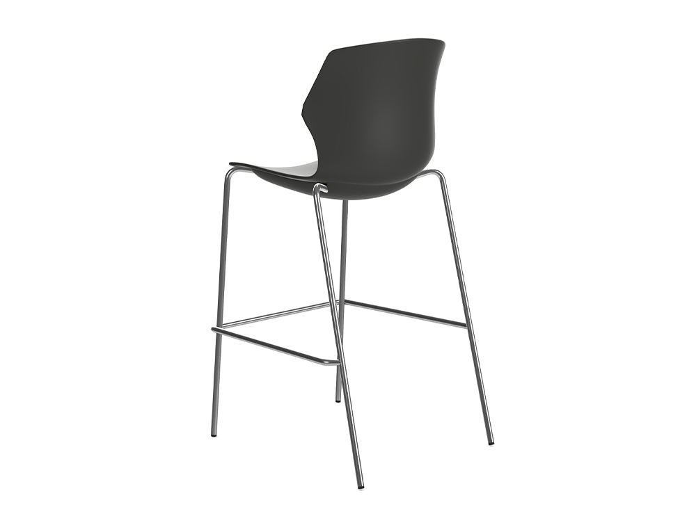 Ws.D Stark High Stool with Four Legged Base