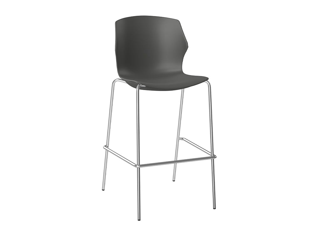 Ws.D Stark High Stool with Four Legged Base