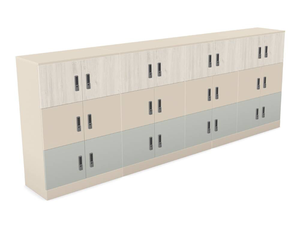 Ws.D Uno 24-Door Locker System with Digilock