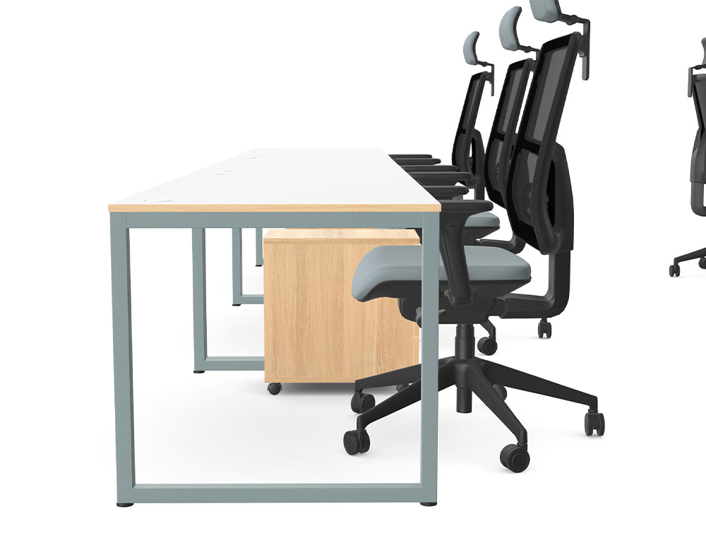 Ws.D 6-Person Office with Pedestals