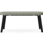 Ws.D Alega Bench with Oak Legs