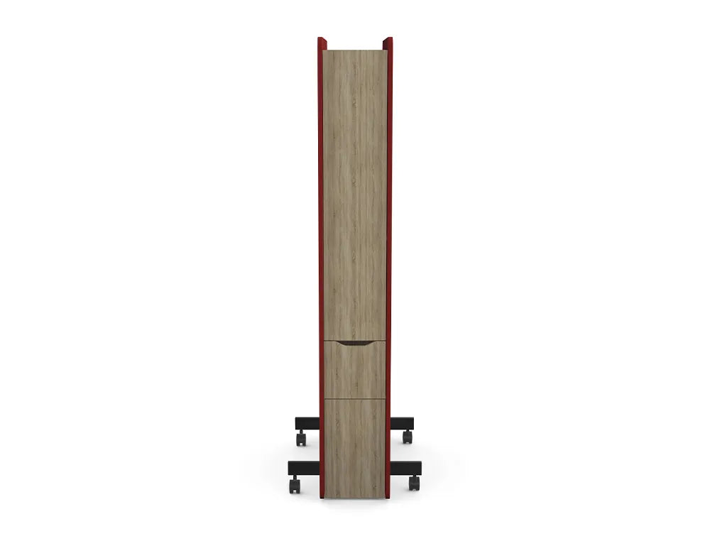 Ws.D Confer Upholstered Media Wall with Cable Management