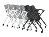 Ws.D Flex Folding Upholstered Chair with 2 Castors