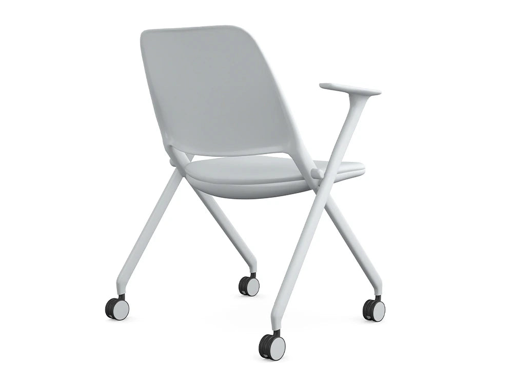 Ws.D Flex Folding Chair with 4 Castors and Armrests