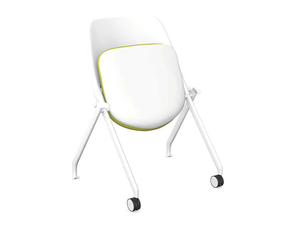 Ws.D Flex Folding Upholstered Chair with 2 Castors