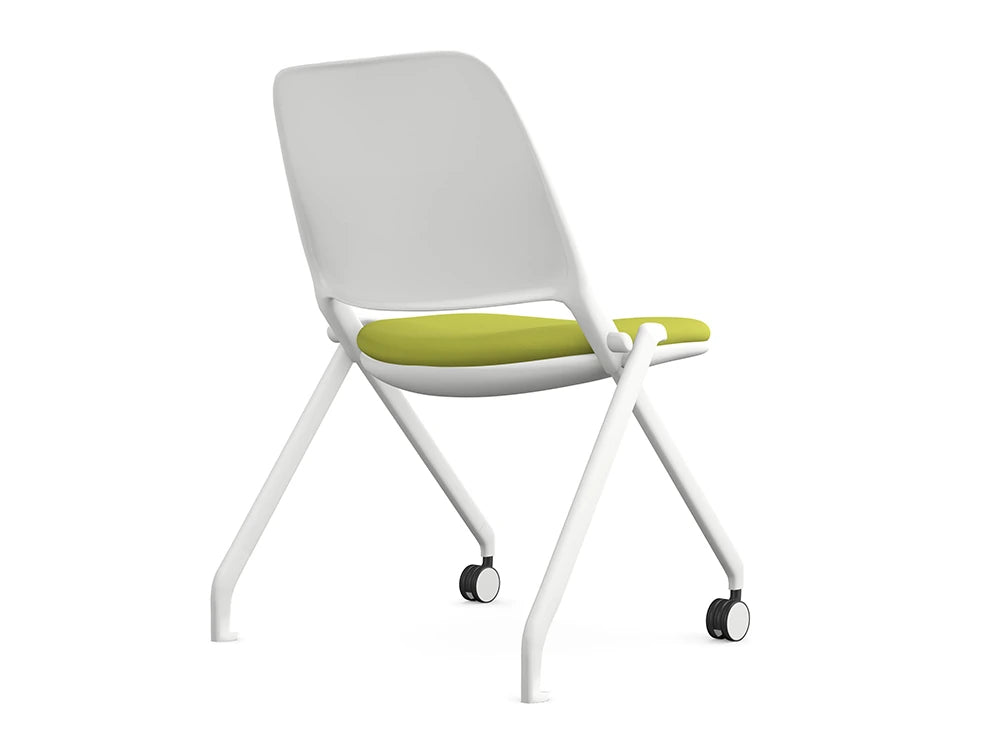 Ws.D Flex Folding Upholstered Chair with 2 Castors