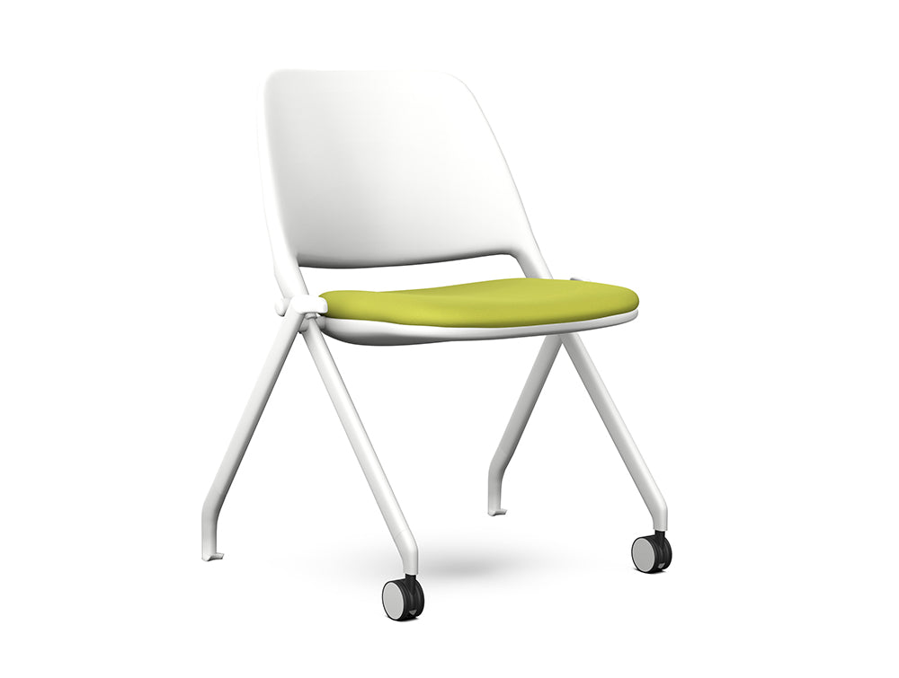 Ws.D Flex Folding Upholstered Chair with 2 Castors