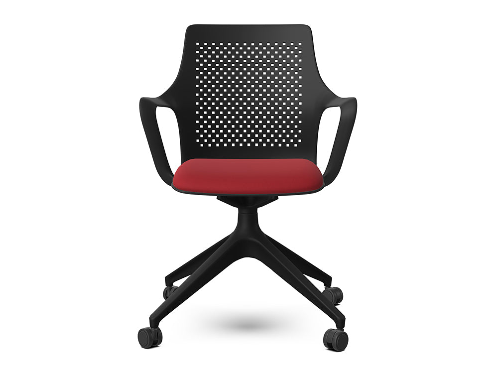 Ws.D Gesture Meeting Room Chair with Pyramid Base on Castors