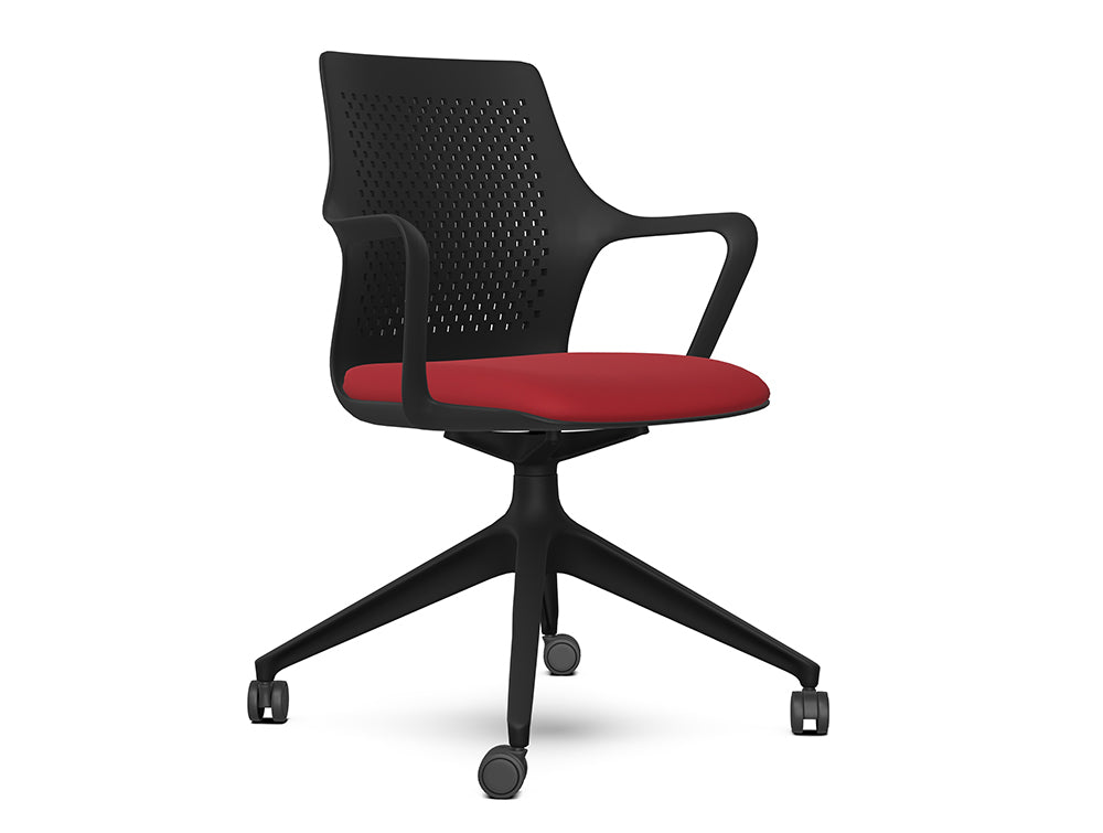 Ws.D Gesture Meeting Room Chair with Pyramid Base on Castors