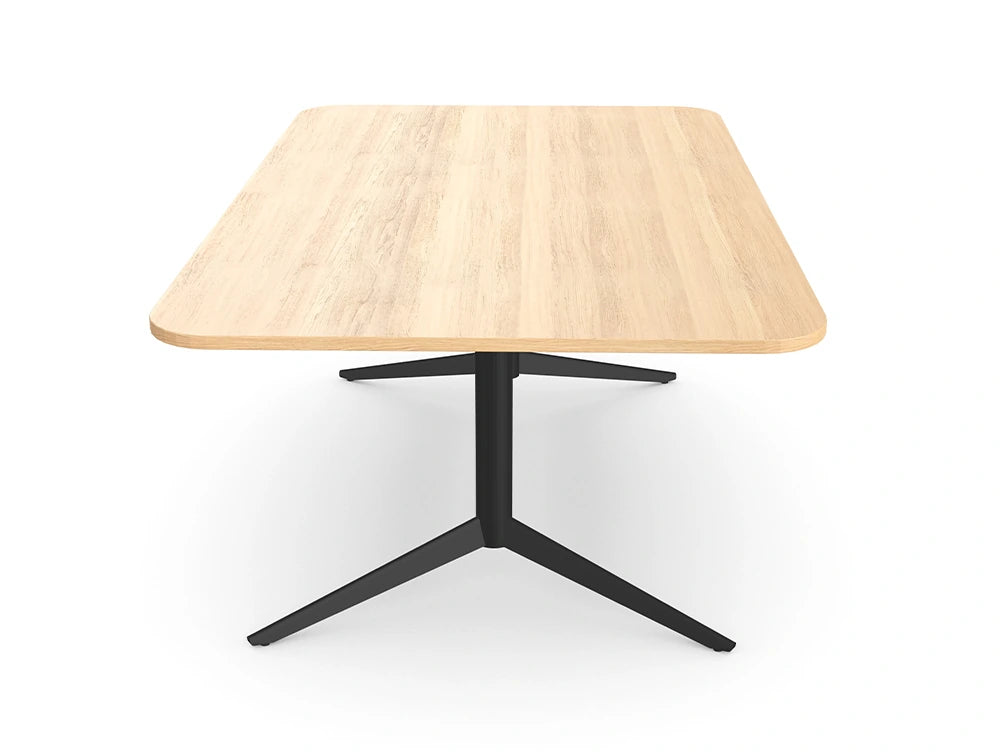 Ws.D Harmon Double Base Table with Rectangle Curved Edge