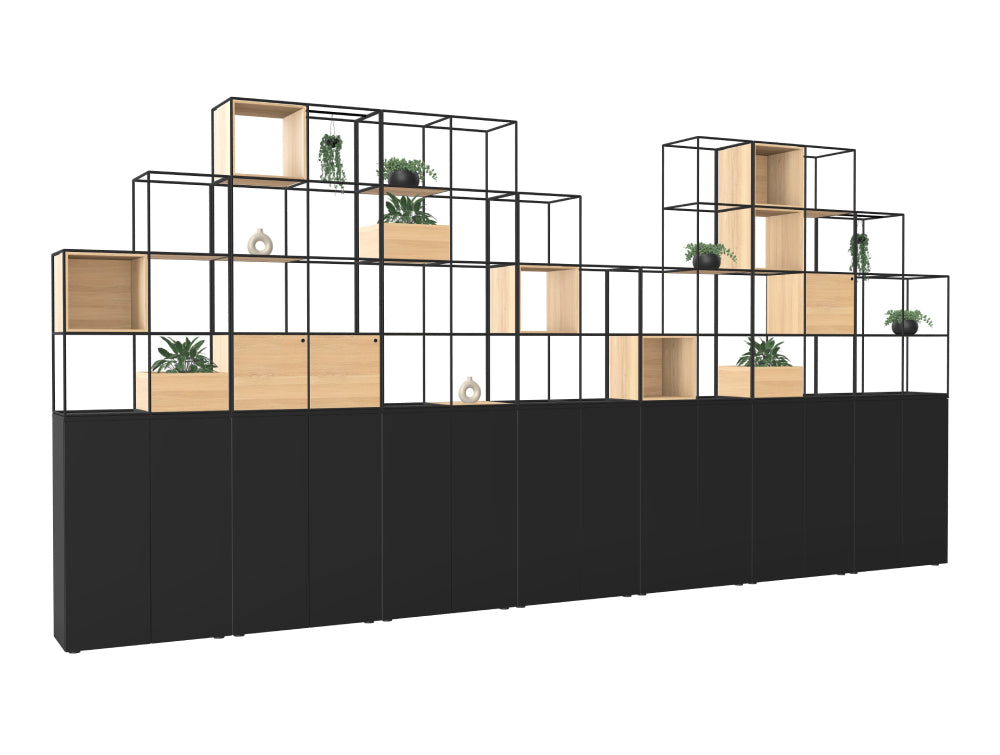 Ws.D Ionic Cube 7x Double Grid Stepped Zoning System on Tall Storage