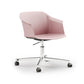 Ws.D Jupiter Chair with Polished Aluminium Four Star Castor Base