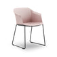 Ws.D Jupiter Chair with Polished Aluminium Four Star Castor Base