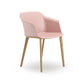 Ws.D Jupiter Chair with Wood Effect Four Legged Base