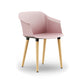 Ws.D Jupiter Chair with Wood Effect Four Legged Base