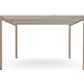 Ws.D Key 1-Piece Meeting Table with Straight Legs