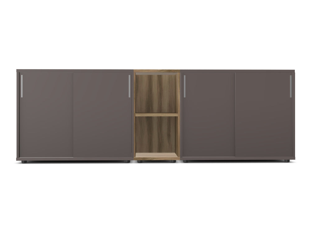 Ws.D Key Storage Modular 2-Level Sliding Cabinet with Middle Bookshelf