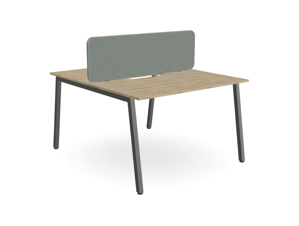 Ws.D Key 2-Person Back-To-Back Bench Desk with A Legs