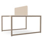 Ws.D Key 2-Person Back-To-Back Bench Desk with Closed Legs