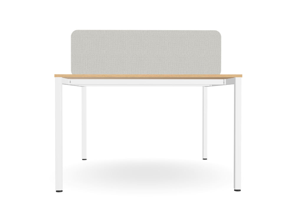 Ws.D Key 2-Person Back-To-Back Bench Desk with Straight Legs