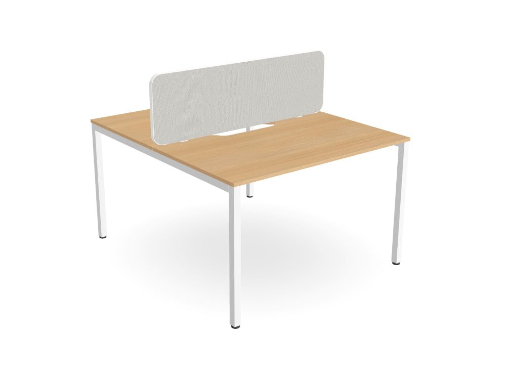 Ws.D Key 2-Person Back-To-Back Bench Desk with Straight Legs