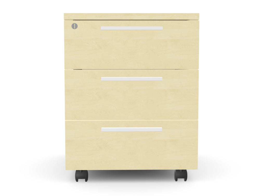 Ws.D Key 3-Drawer Pedestal