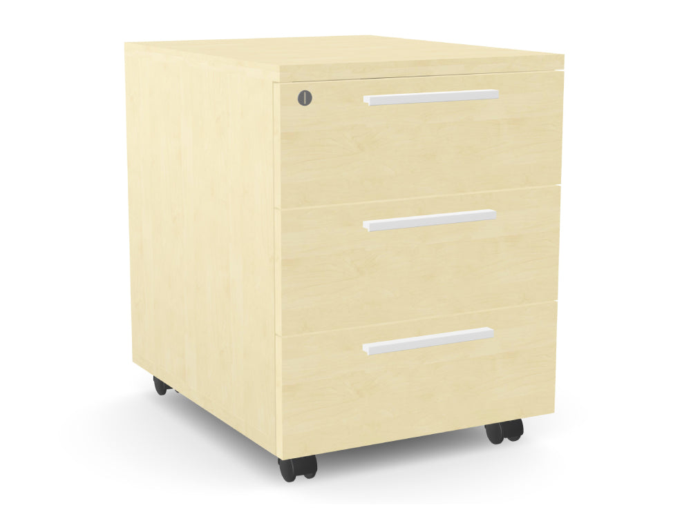 Ws.D Key 3-Drawer Pedestal