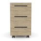 Ws.D Key 3-Drawer Slimline Pedestal