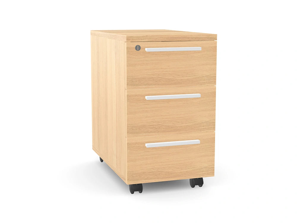 Ws.D Key 3-Drawer Slimline Pedestal