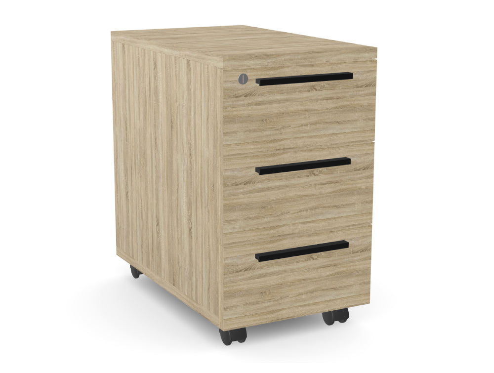 Ws.D Key 3-Drawer Slimline Pedestal