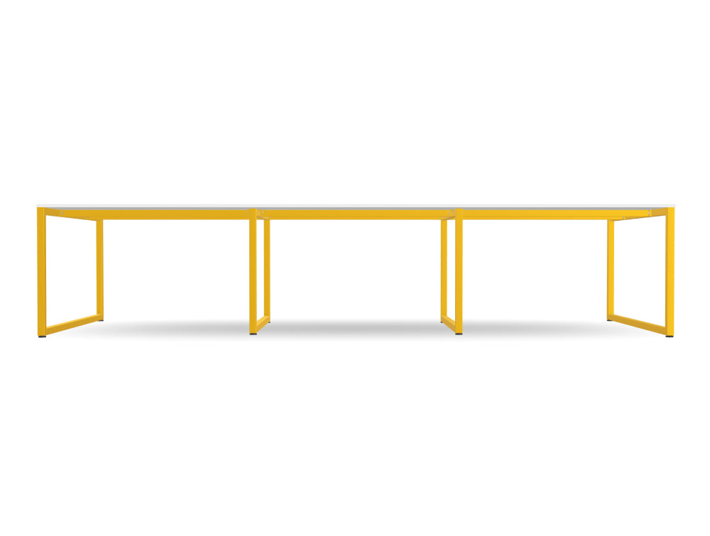 Ws.D Key 3-Piece Meeting Table with Closed Legs