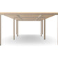 Ws.D Key 3-Piece Meeting Table with Straight Legs