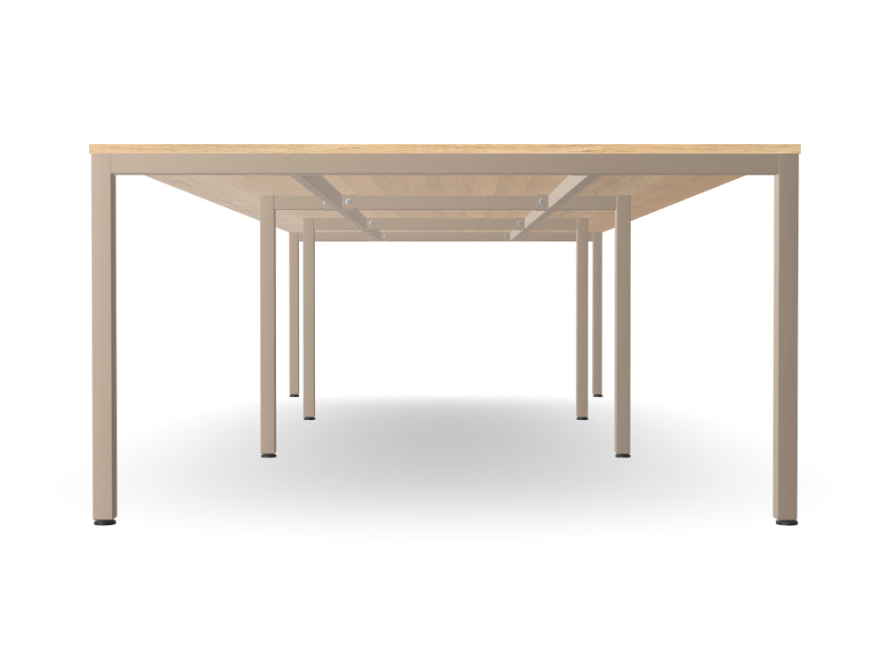 Ws.D Key 3-Piece Meeting Table with Straight Legs