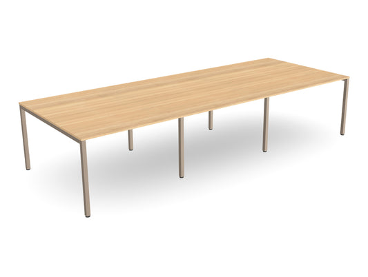 Ws.D Key 3-Piece Meeting Table with Straight Legs