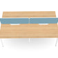 Ws.D Key 4-Person Back-To-Back Bench Desk with A Legs