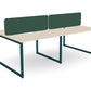 Ws.D Key 4-Person Back-To-Back Bench Desk with Closed Legs