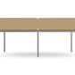 Ws.D Key 4-Person Back-To-Back Bench Desk with Straight Legs