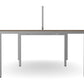 Ws.D Key 4-Person Back-To-Back Bench Desk with Straight Legs