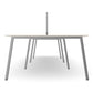 Ws.D Key 8-Person Back-To-Back Bench Desk with A Legs