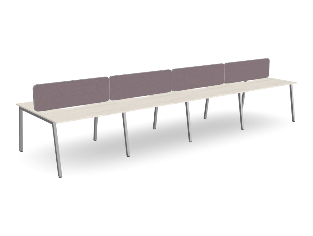 Ws.D Key 8-Person Back-To-Back Bench Desk with A Legs