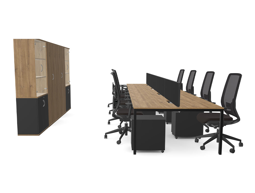Ws.D Open Space Office with Storage Wall