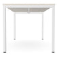 Ws.D Key Single Bench Desk with Straight Legs