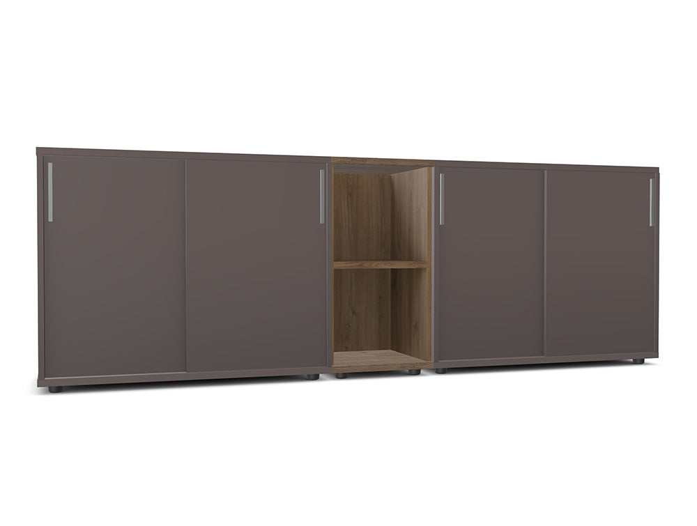 Ws.D Key Storage Modular 2-Level Sliding Cabinet with Middle Bookshelf