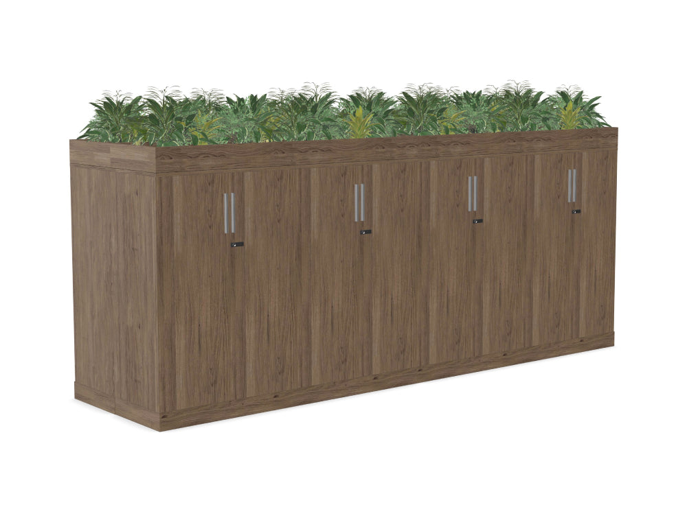 Ws.D Key Storage Modular 3-Level Back-To-Back Storage Unit with Planter