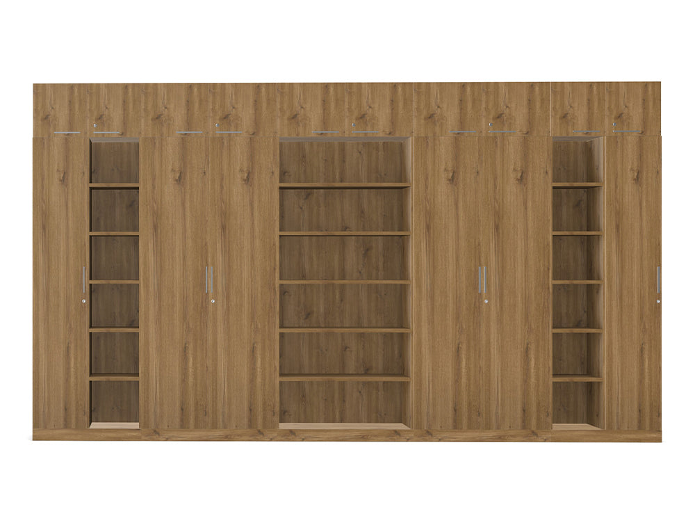 Ws.D Key Storage Modular 6-Level Cupboard with Bookshelves and High Cabinets